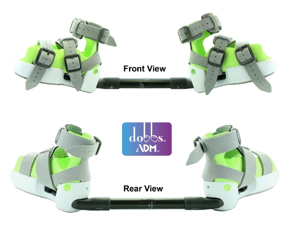 Picture of Pair of ADM Night Use AFOs and Fixed Dobbs External Rotation Bar